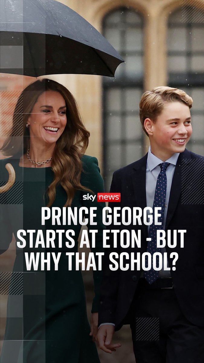 Prince George has started his first day at Eton College. Historian and educator Sir Anthony Seldon tells Sky News there "would be a real case" for the future king attending a local state school, but "he would be made to feel unusual". Read more: