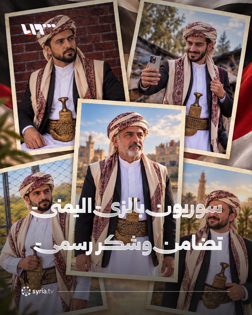 من دمشق إلى صنعاء.. تضامن سوري بالزي اليمني #نيو_ميديا_سوريا