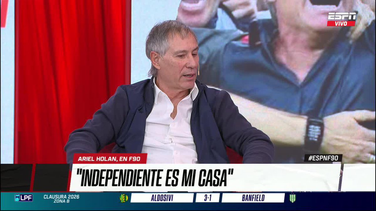Ariel Holan, en ESPN Argentina sobre Independiente. Luciano Nakis, uno de los que, a falta de confirmación oficial, va a ser candidato a presidente por Lista Roja comentó que Ariel Holan y Gabriel Milito son dos DTs que le gustan. Veremos que dicen otros candidatos.