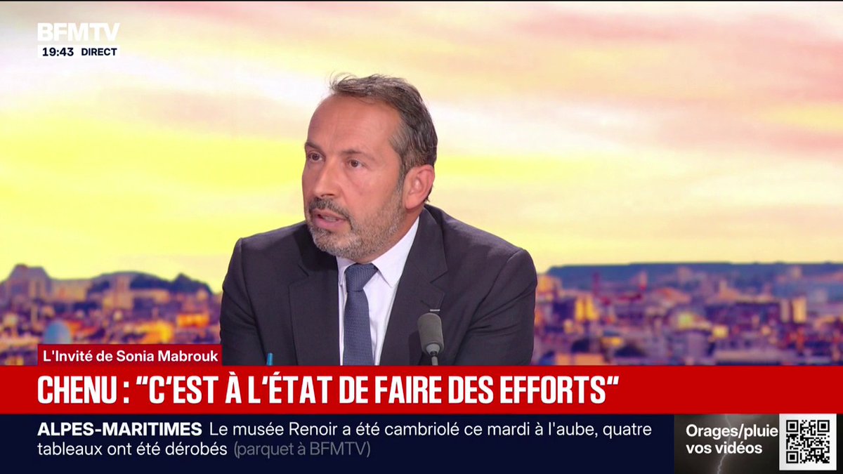 "C'est à l'État de faire des efforts", réclame Sébastien Chenu, député RN et vice-président de l'Assemblée nationale