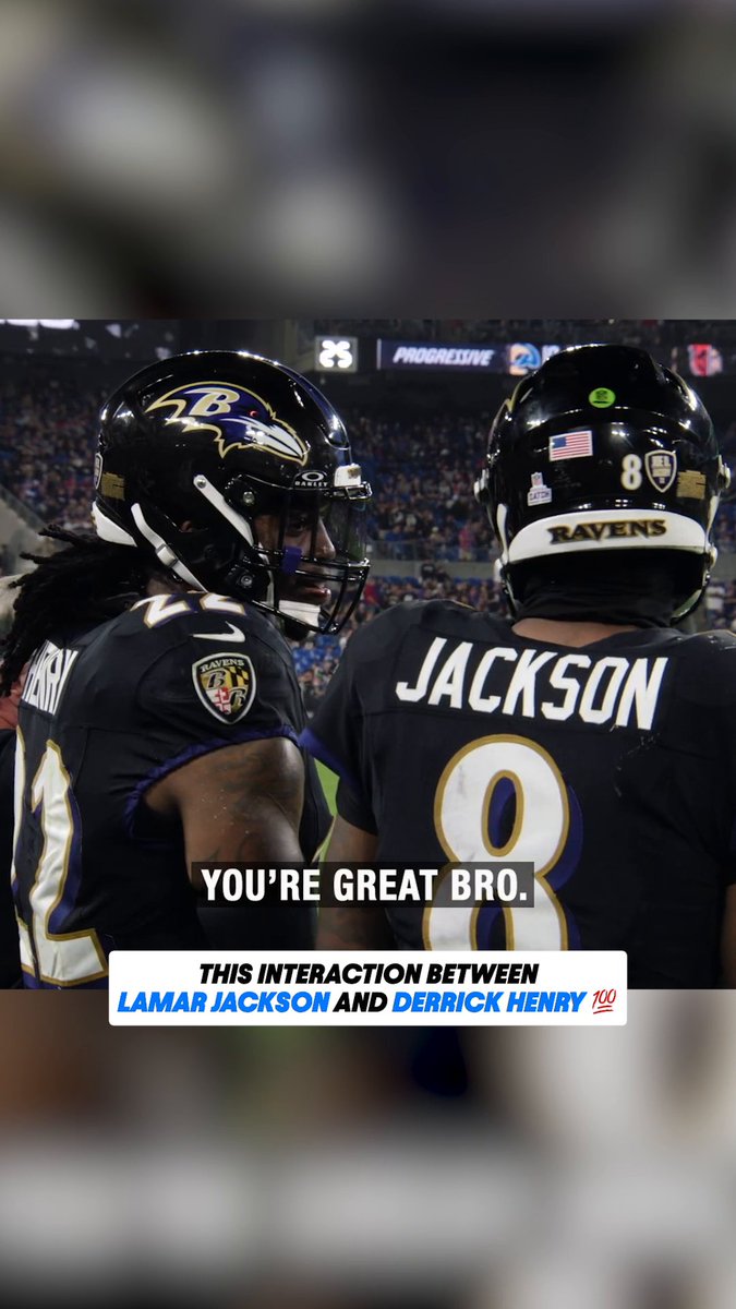 Lamar Jackson and Derrick Henry recognize each other's greatness 🤝 (via NFL)