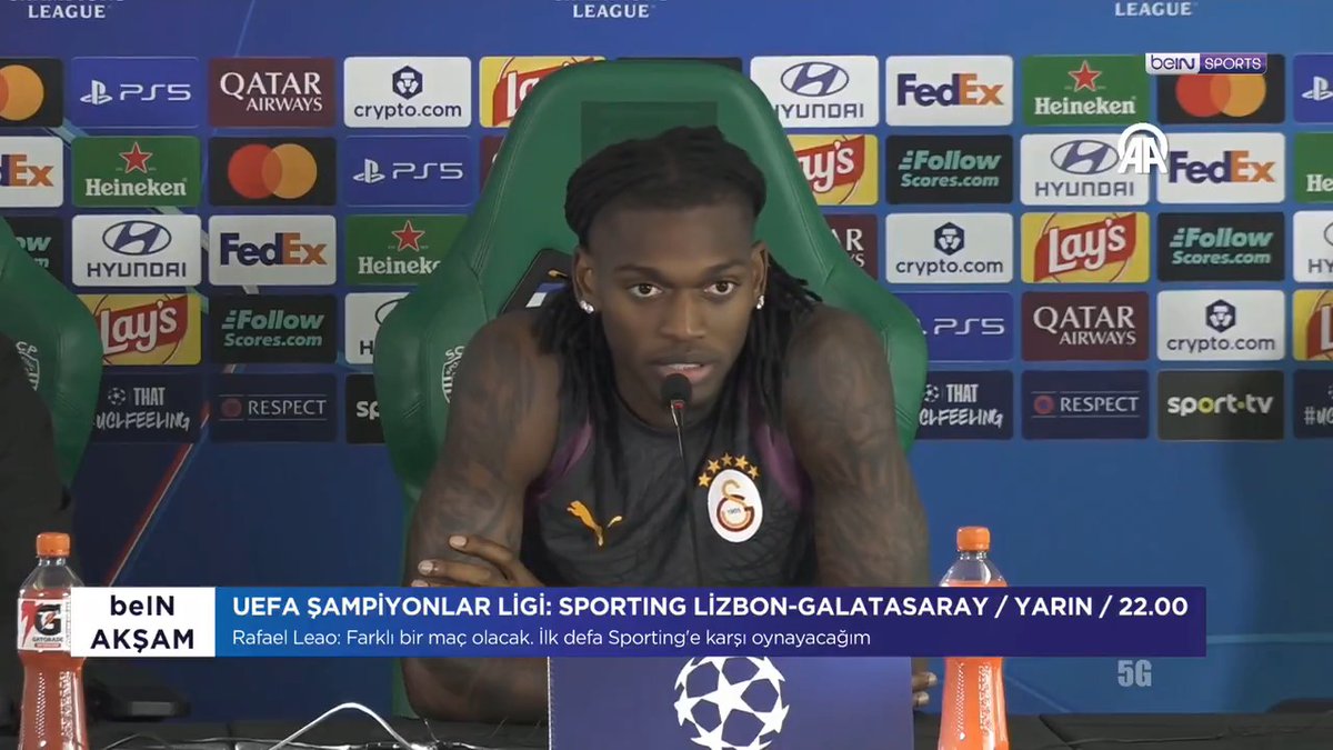 Rafael Leao: "İki yıldır Şampiyonlar Ligi'nde yoktum. Formamı savunmalıyım ki bu forma, Galatasaray forması. En önemli şey de bu."