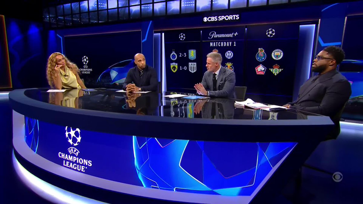 Manchester City play in the UCL for the first time since Pep Guardiola stepped down 👀 Micah Richards, Thierry Henry and Jamie Carragher discuss Enzo Maresca following one of the all-time greats in the dugout 👇