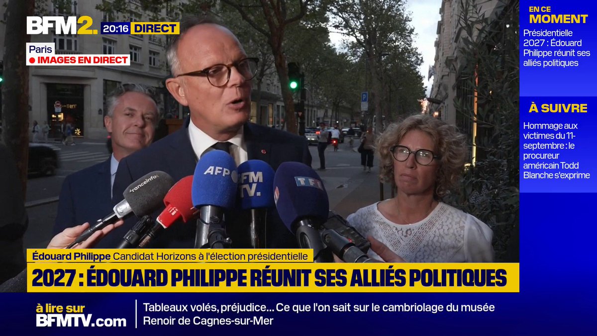 Présidentielle : "Si nous continuons à nous diviser, nous ne gagnerons pas", lance Édouard Philippe à ses concurrents de droite et du centre #BFM2