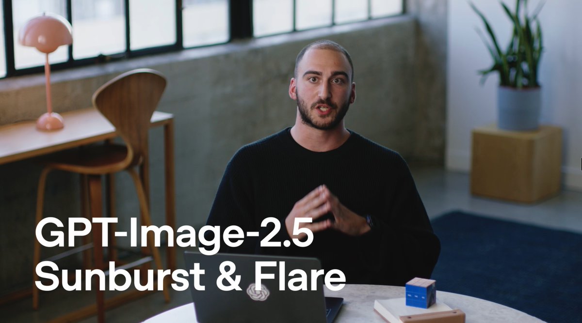 Meet GPT-Image-2.5 Flare and Sunburst. Introducing new image models in the API, with sharper detail, stronger style adherence, and more control over edits.