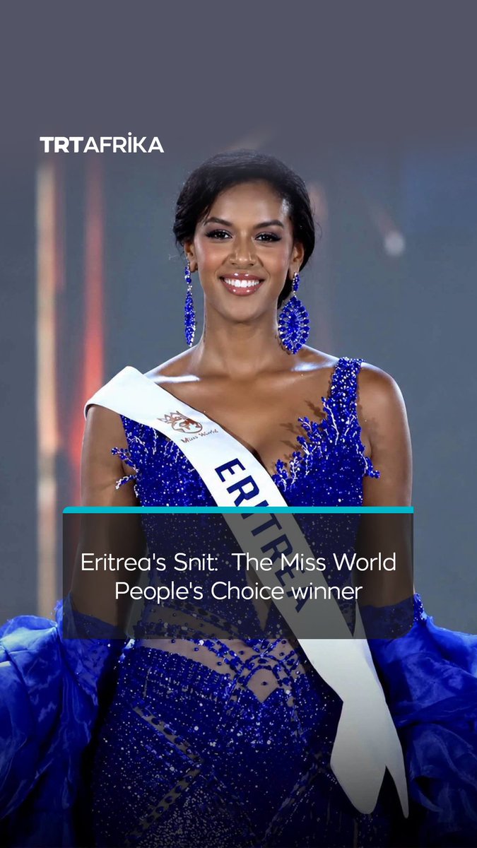 Eritrea’s first-ever representative at Miss World, Snit Habteab Tewoldemedhin, has stunned the world, emerging as the People’s Choice winner on the global stage. Here’s how the debutante stole the show
