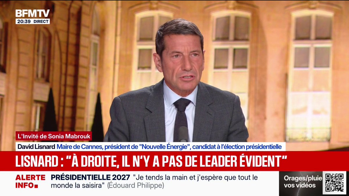 Primaire: "Je pense que la droite peut le faire", estime David Lisnard, candidat à l'élection présidentielle