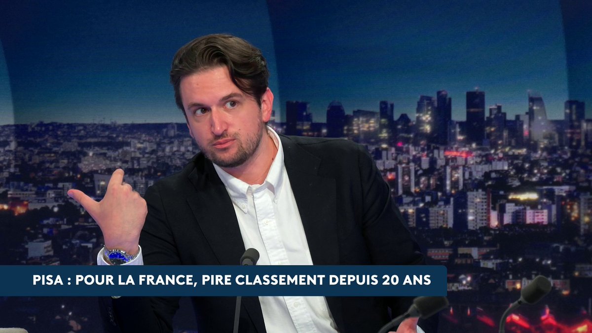 🔴 🗣️ Éducation : faut-il mieux payer certains professeurs, notamment en mathématiques, pour compenser les mauvais résultats de nos élèves ? "Le retard en maths a déjà lieu en primaire", souligne Gabriel Lattanzio, professeur agrégé à Paris I Loïc de La Mornais #SurLeTerrain #canal16