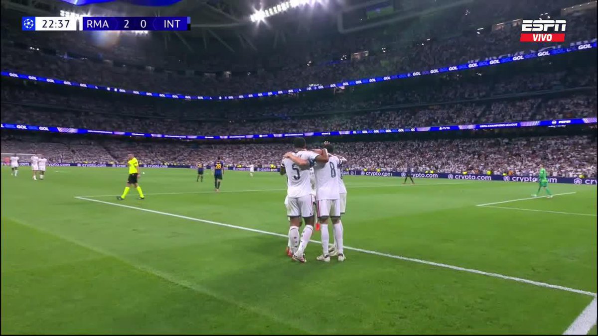 INCREÍBLE EL GOL QUE SE HACE EL INTER EN CHAMPIONS LEAGUE ANTE REAL MADRID. LO DEL ARQUERO. 😳❌