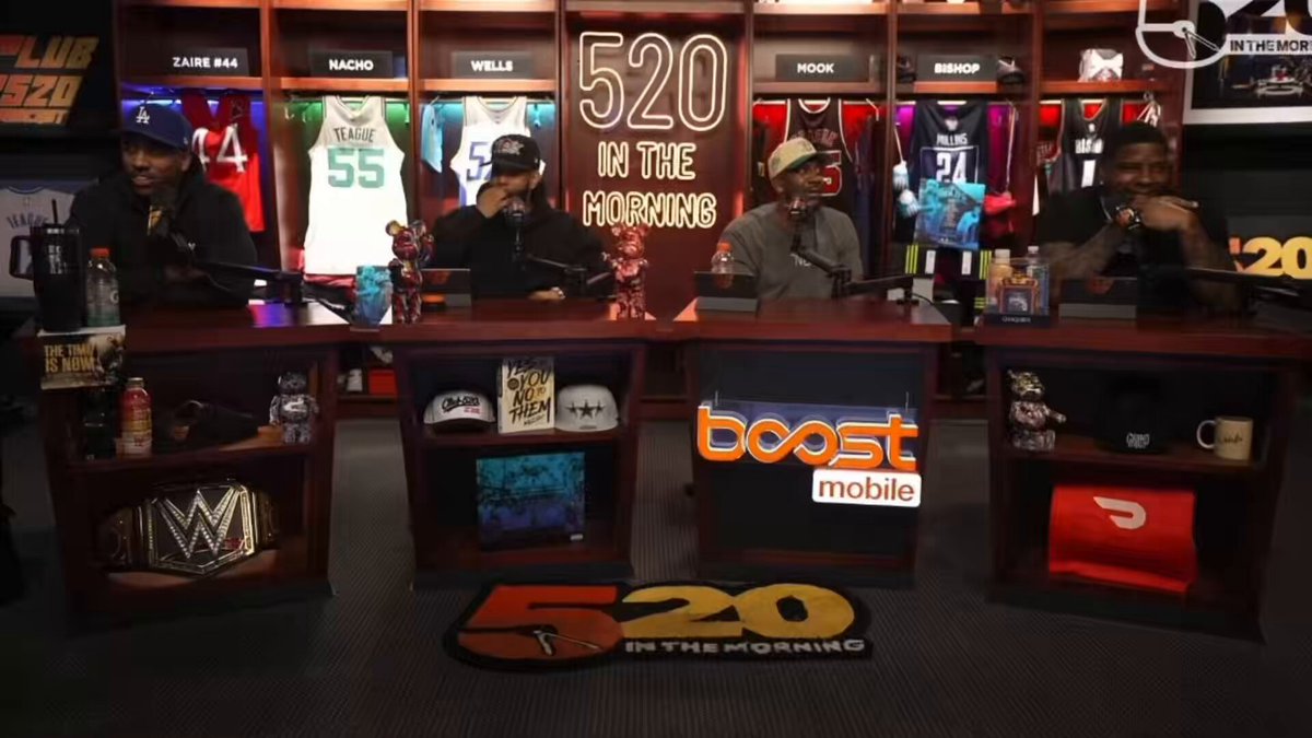 The Club 520 podcast talked about if they were ever on a team where they were on the bench the whole time and B Hen said he would gladly be a bench player making 6 figures & flex like Daejon Love did 💀🤣🤣 They also reacted to Myles Garrett learning how to hit harder 😭👀 “I’m telling my whole family that I play for the Colts… I’m Myles Garrett tonight. I’m Ray Lewis next week… I would just stand still bro. Do whatever you gotta do.” “Pause”