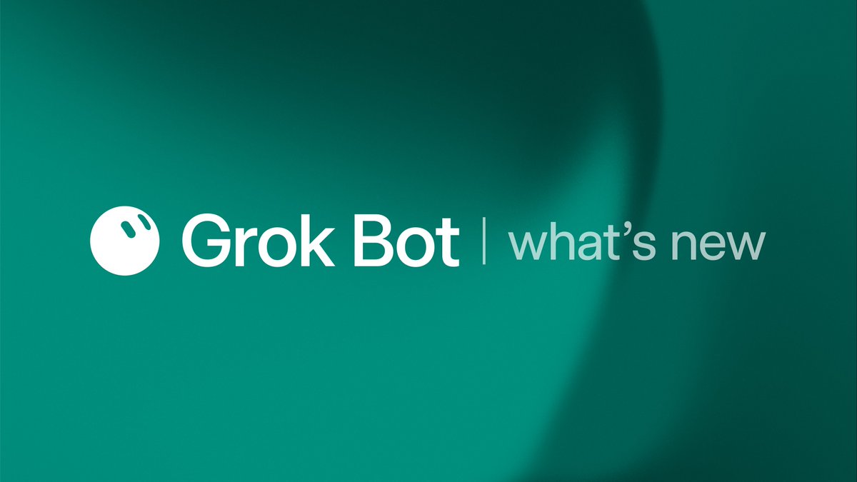 What's new in Grok Bot (+ a chance for free credits) 1. iPad and Android 2. Grok Bot for Enterprise 3. Templates marketplace 4. Performance improvements 5. Password autofill