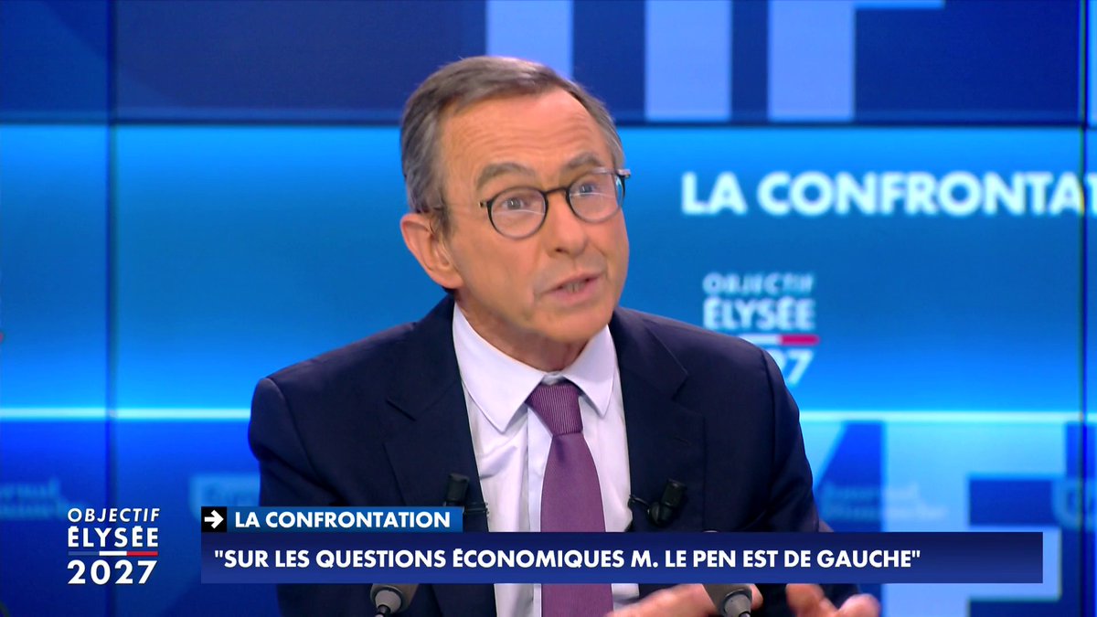 «Marine Le Pen sur le plan social et économique est clairement de gauche», tacle Bruno Retailleau, président du parti Les Républicains et candidat à l'élection présidentielle, dans #ObjectifElysée2027 Toute l'info est à retrouver sur