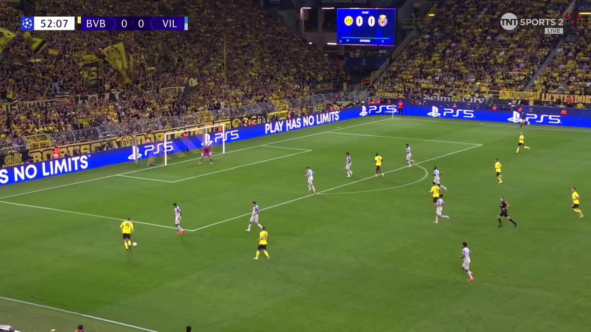 Borussia Dortmund have the lead through an own goal from Villarreal's Renato Veiga 🫣 📺 Watch now on TNT Sports & HBO Max
