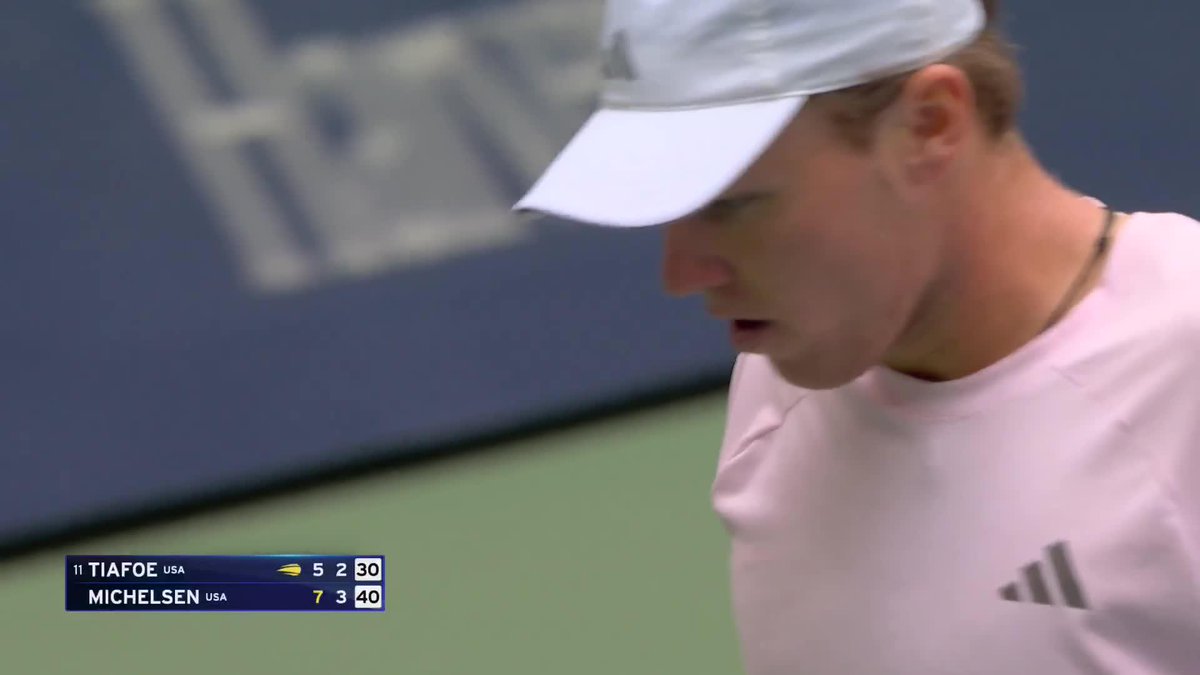 So Michelsen is winning the US Open without losing a set.