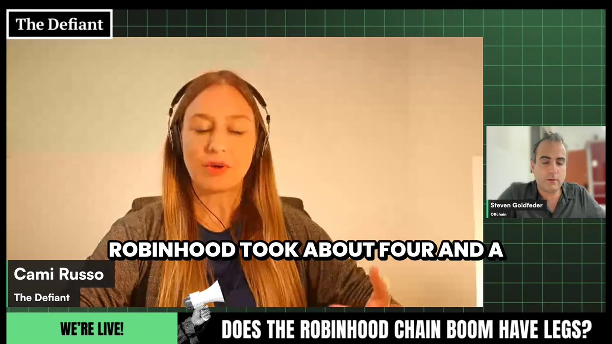 Robinhood made $4.5M in fees in a single day — 15x what Ethereum L1 made that day. Arbitrum's co-founder has a warning for ETH maxis who want more: "It would be a real shame if... we pushed Robinhood away"
