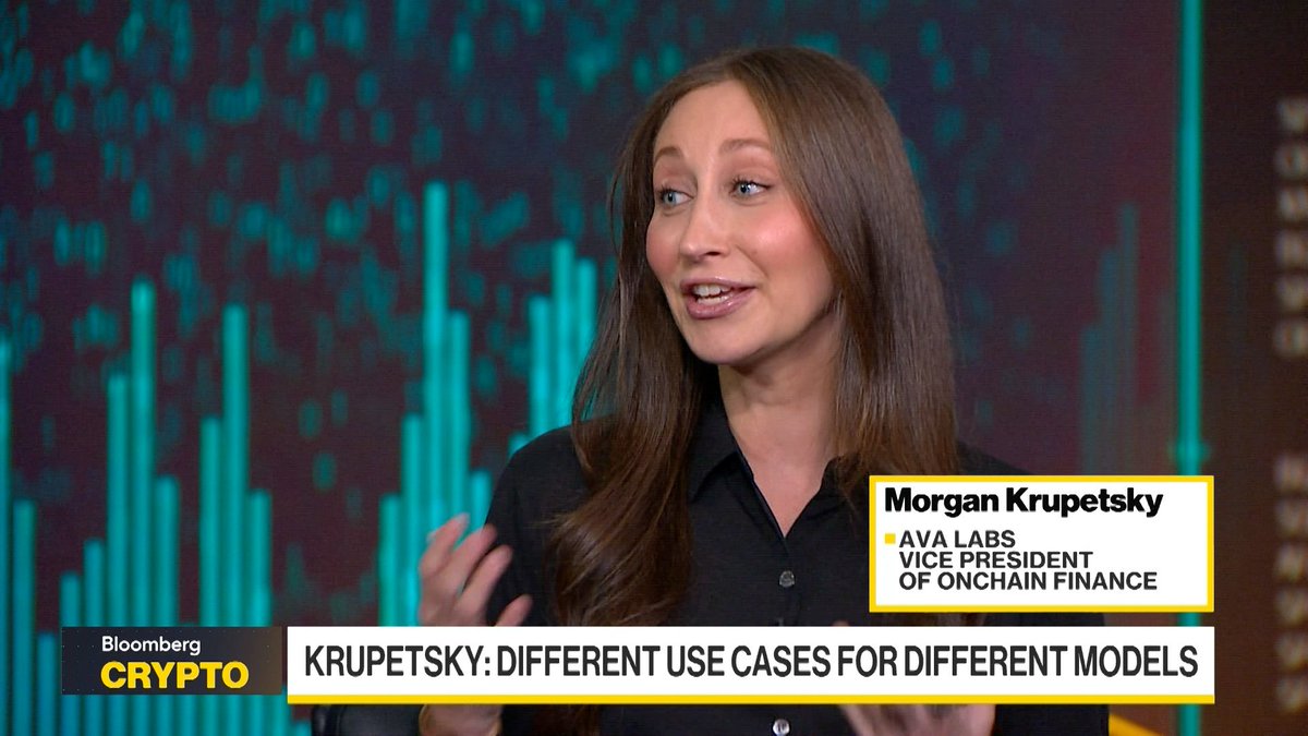 It’s all just Finance. TradFi, DeFi, CeFi are all converging and the customer shouldn’t care. Avalanche is built to bridge these worlds as more and more financial infrastructure moves onchain. Morgan Krupetsky joined Bloomberg Crypto today to discuss: