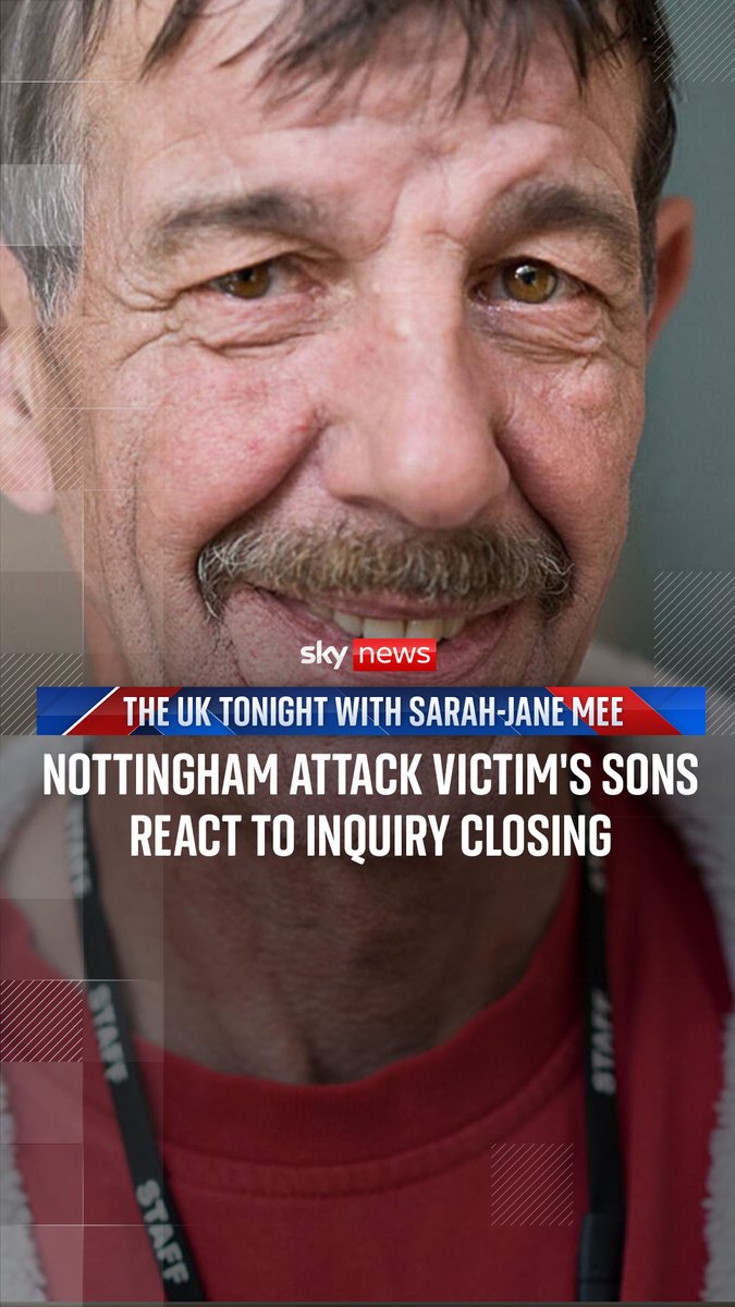 'We've got our guard up' Nottingham attack victim Ian Coates' sons speak to Sarah-Jane Mee as it's revealed NHS staff accessed victims' data without good reason. 🇬🇧 Watch The UK Tonight with Sarah-Jane Mee:
