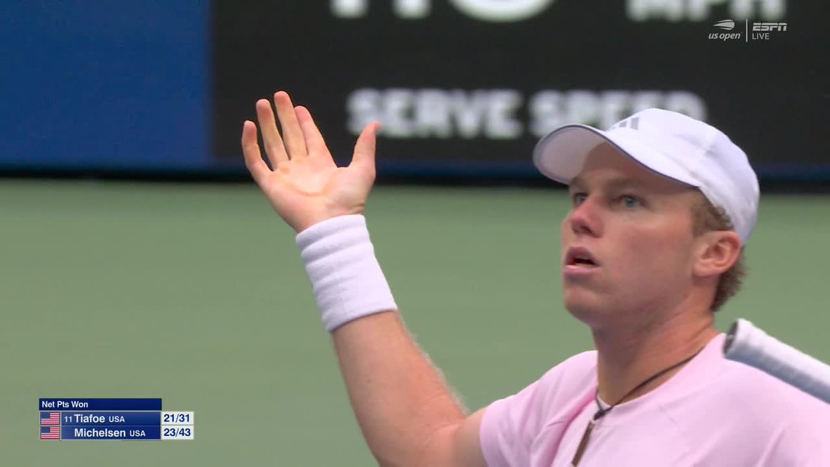 This rally between Tiafoe and Michelsen 🍿
