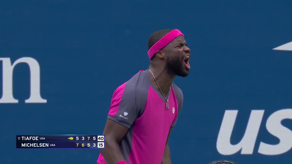 Frances Tiafoe forces a fifth set vs MIchelsen 🫨 One set for a place in the US Open semifinals!