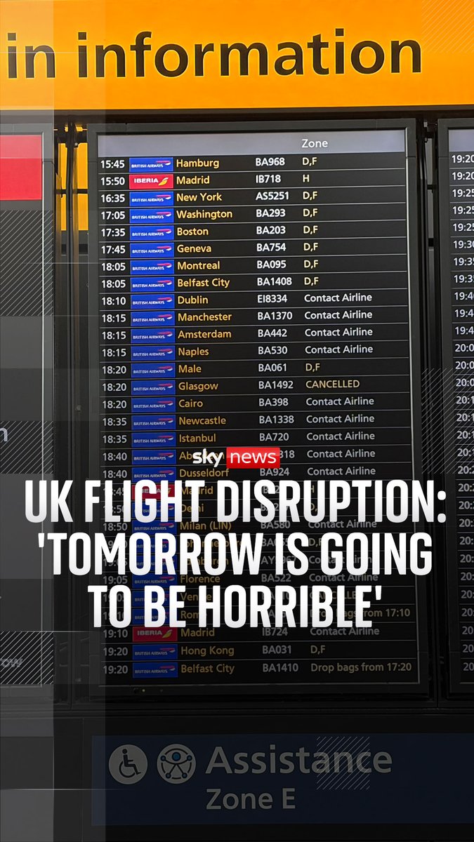 An air traffic control technical problem has been causing major disruption for passengers to and from the UK - and tomorrow is set to be "horrible", the Telegraph's travel editor Simon Calder says. UK airports latest: