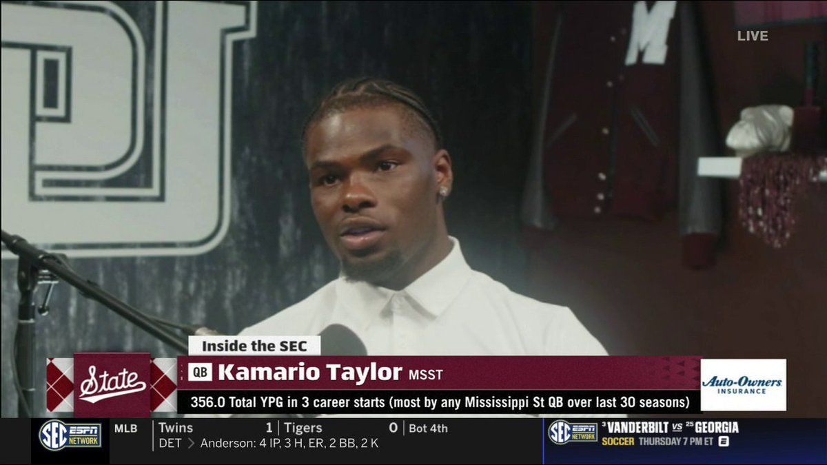 Starkville has always been home for Kamario Taylor ❤️ Mississippi State Football