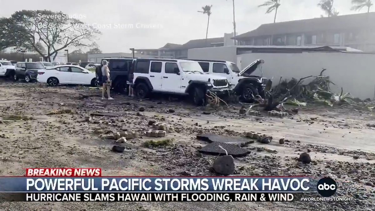 A massive cleanup effort is underway after Hurricane Lowell hammered Hawaii's islands with 30-foot waves and winds over 100 mph. Kayna Whitworth reports from the storm zone and has more on another system that's bringing massive waves to California's coast.