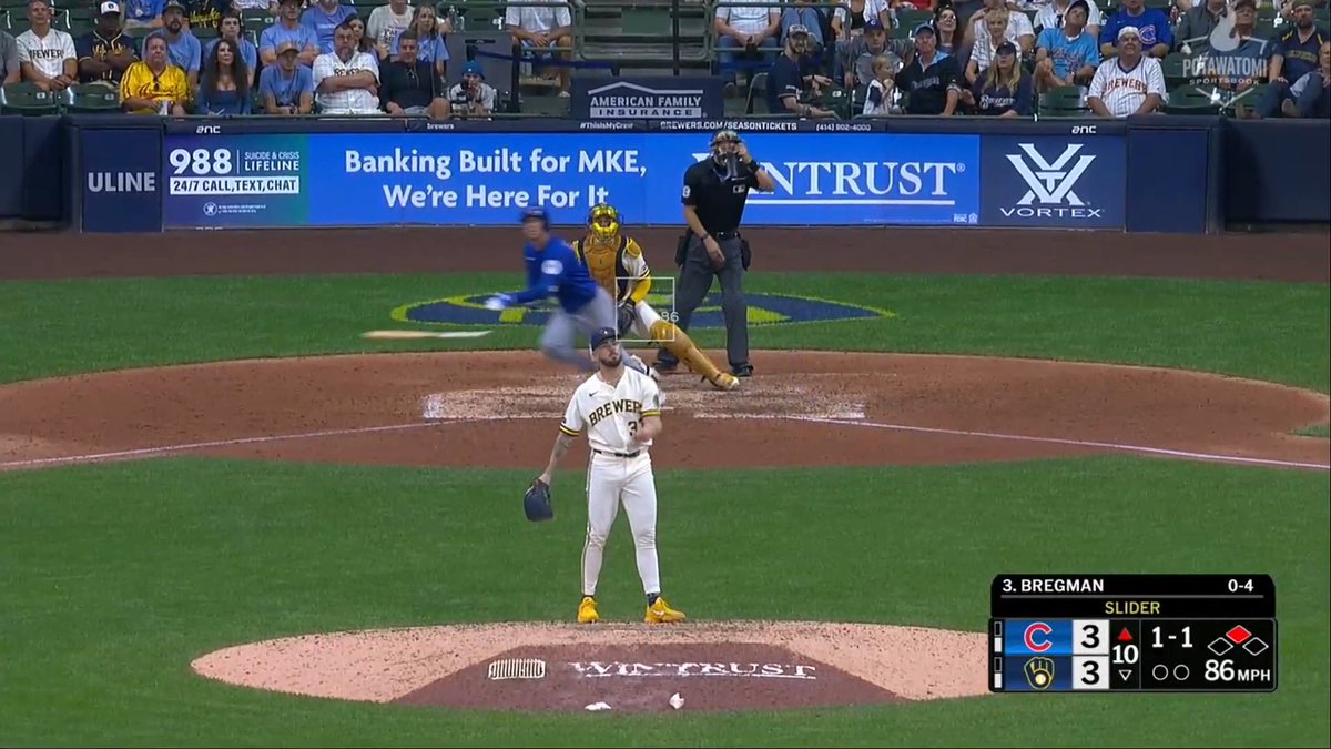 GARRETT MITCHELL WITH A 94.6-MPH LASER TO DOUBLE OFF THE GHOST RUNNER IN EXTRAS