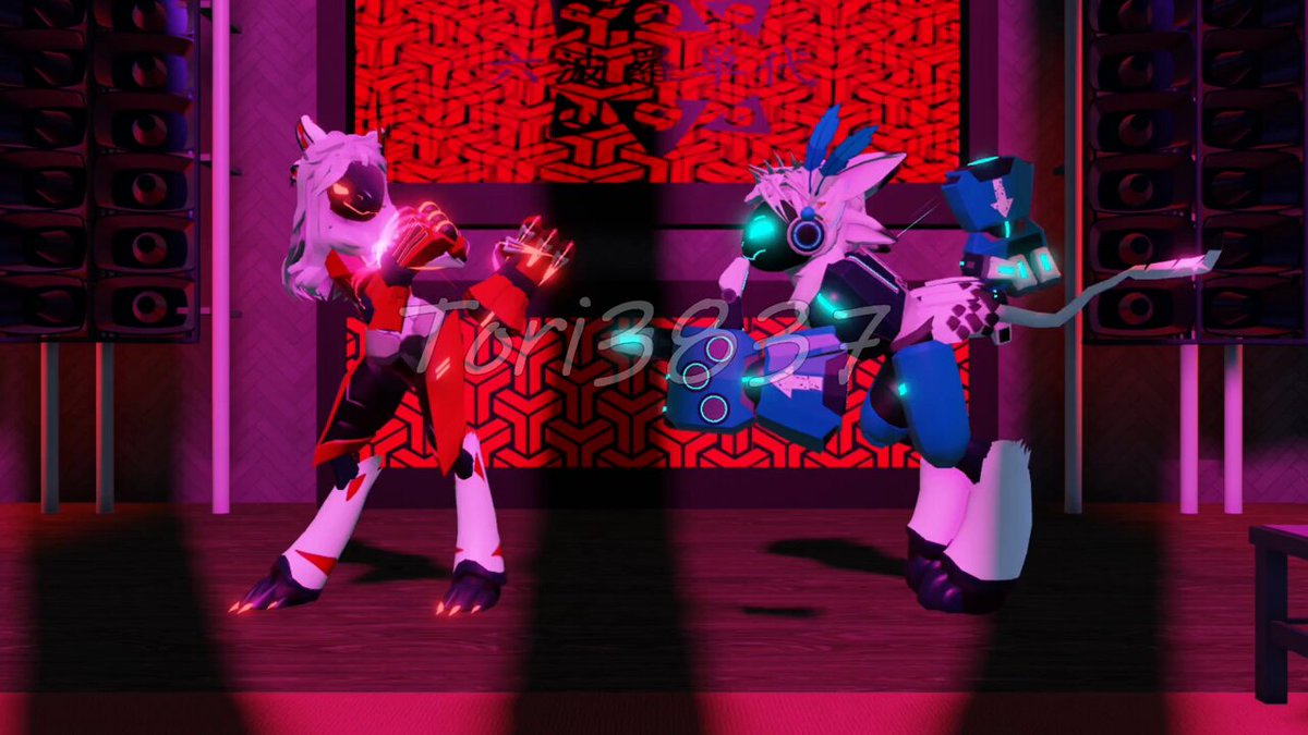 You know I had to animate them grooving. #furry #protogen