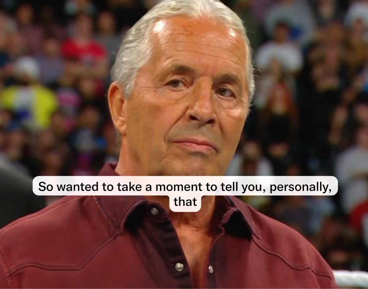 “All the boys in the back watched you growing up, and you have always been a childhood hero of mine” “i wanted to tell you personally that you will always be a close second to my actual favorite of all time BILL GOLDBERG” 2 years ago today Gunther with one of the most disrespectful lines of all time. BRET LOOKED SO PISSED OFF MAN 😭 (2024)