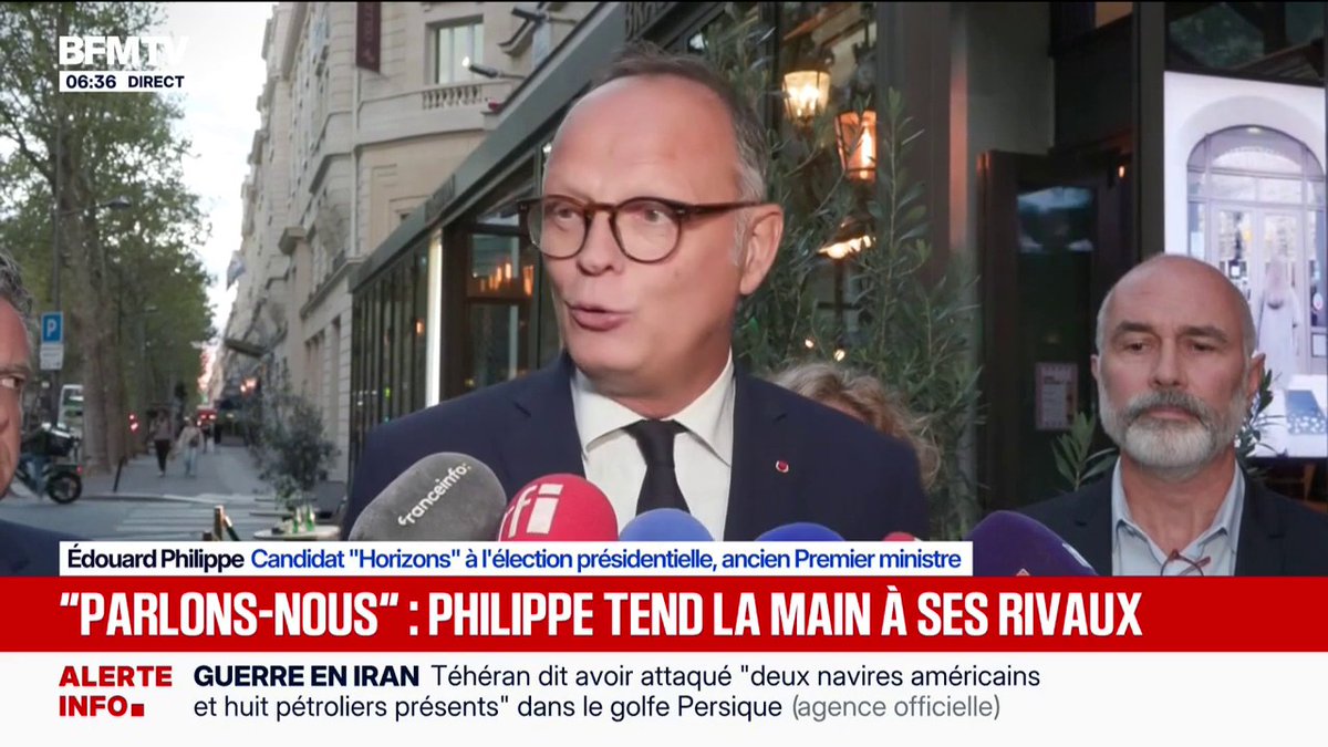 "Je suis, pour l'instant, le mieux placé dans les sondages": Édouard Philippe, candidat Horizons à la présidentielle 2027, veut réunir les chefs de file de la droite et du centre