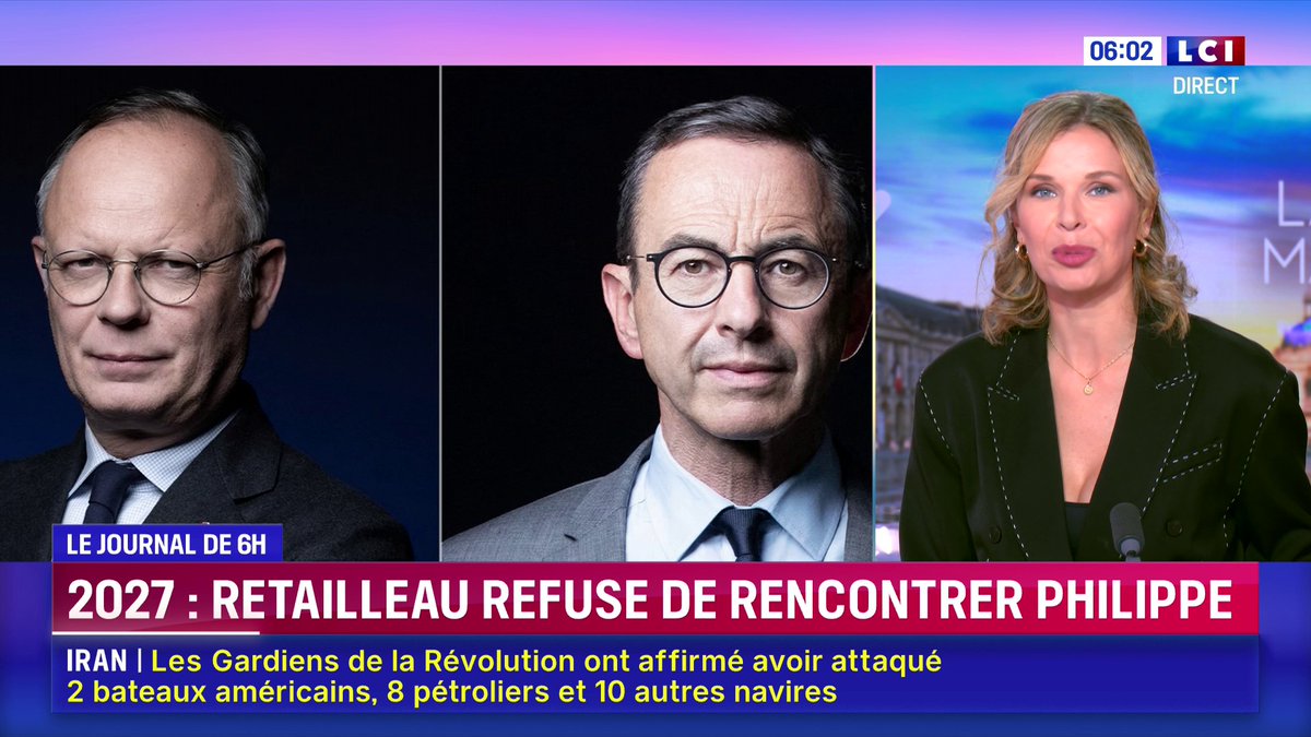 🔴 2027 : Bruno Retailleau refuse de rencontrer Édouard Philippe 📺 Le journal de 6H de Laurène Barrière-Tallerie | Matinale LCI