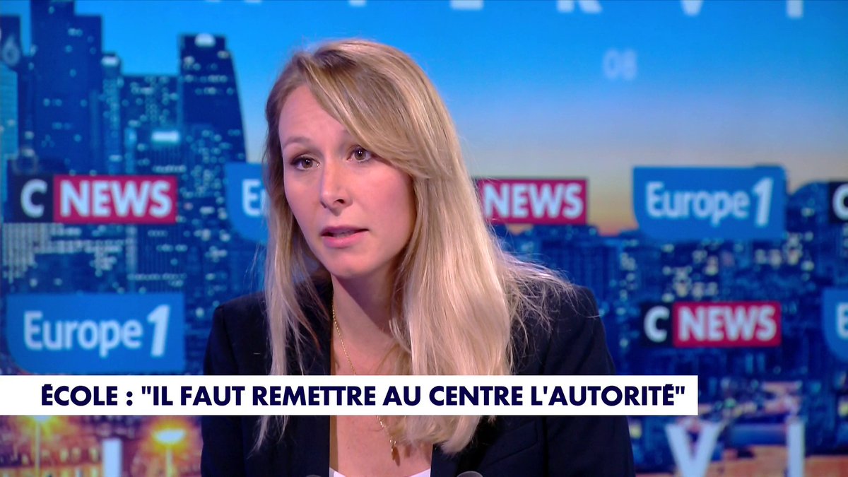 «Les maîtresses passeraient plus de temps à changer les couches qu'à enseigner les mathématiques», rétorque Marion Maréchal, présidente du mouvement Identité-Libertés et eurodéputée dans #LaGrandeInterview, après la proposition de Bruno Le Maire de scolariser les enfants dès 1 an