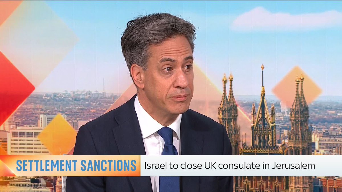 Sophy Ridge: Israel has closed the British Consulate... Is that going to have real consequences? Ed Miliband: 'It will be damaging... but we weighed up the costs and the benefits' 📺 Watch full interview here: