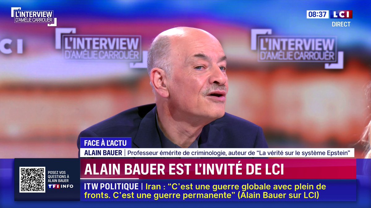 ➡️ 🗣️"Imaginez-vous une colère sociale semblable à celle des Gilets jaunes ?" ➡️ "Pire", répond Alain Bauer. 📺 L'interview d'Amélie Carrouër | Matinale LCI
