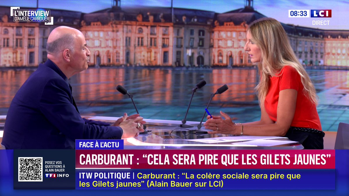 Alain Bauer 🗣️: "Jean-Luc Mélenchon est le plus intelligent, le plus cultivé des responsables politique par rapport au mouvement social. Il est celui qui sent le mieux la société, qui la perçoit le mieux" 📺 L'interview d'Amélie Carrouër | Matinale LCI