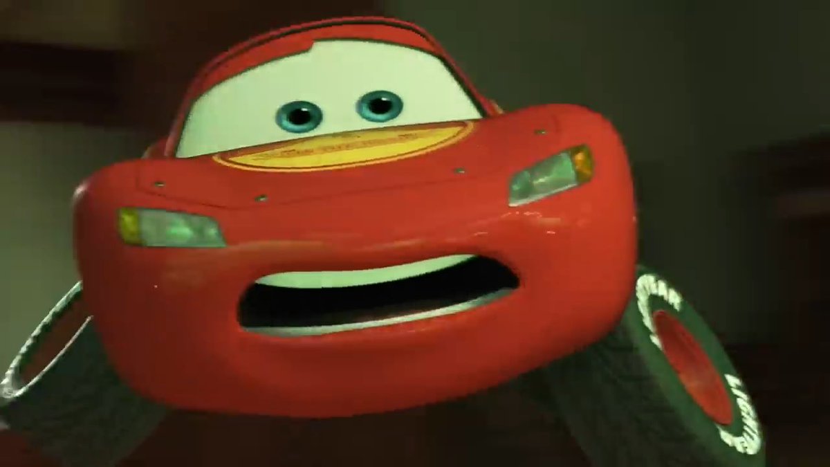 Man if I was Lightning McQueen, I would not want to stay in that scary Hotel.