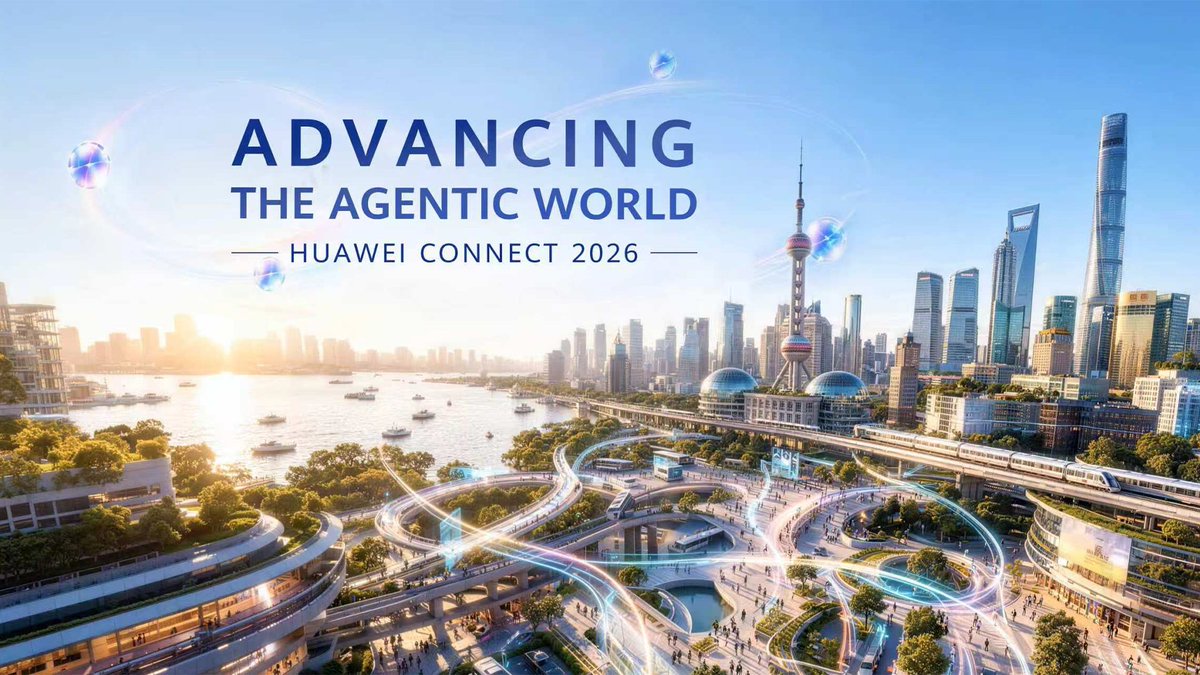 HUAWEI CONNECT 2026 lands in Shanghai, September 17–19. Under the theme "Advancing the Agentic World," explore the latest in AI infrastructure, industry intelligence, and Huawei's All Intelligence strategy.