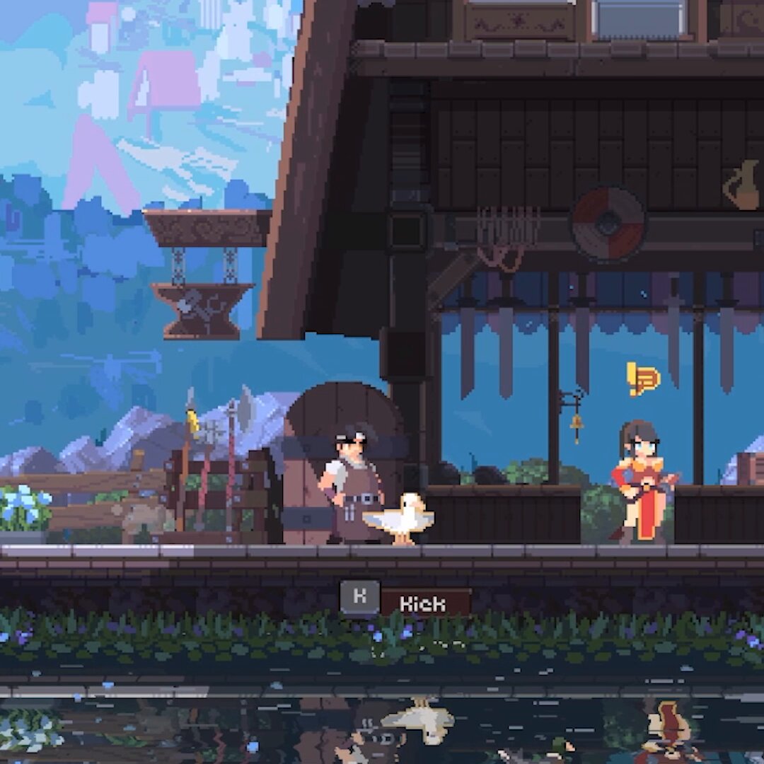You can kick seagulls in our blacksmith indie game 🔥 #indiegame