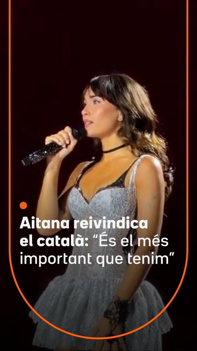 Aitana reivindica el català en el seu últim concert al Palau Sant Jordi: "És el més important que tenim a Catalunya"