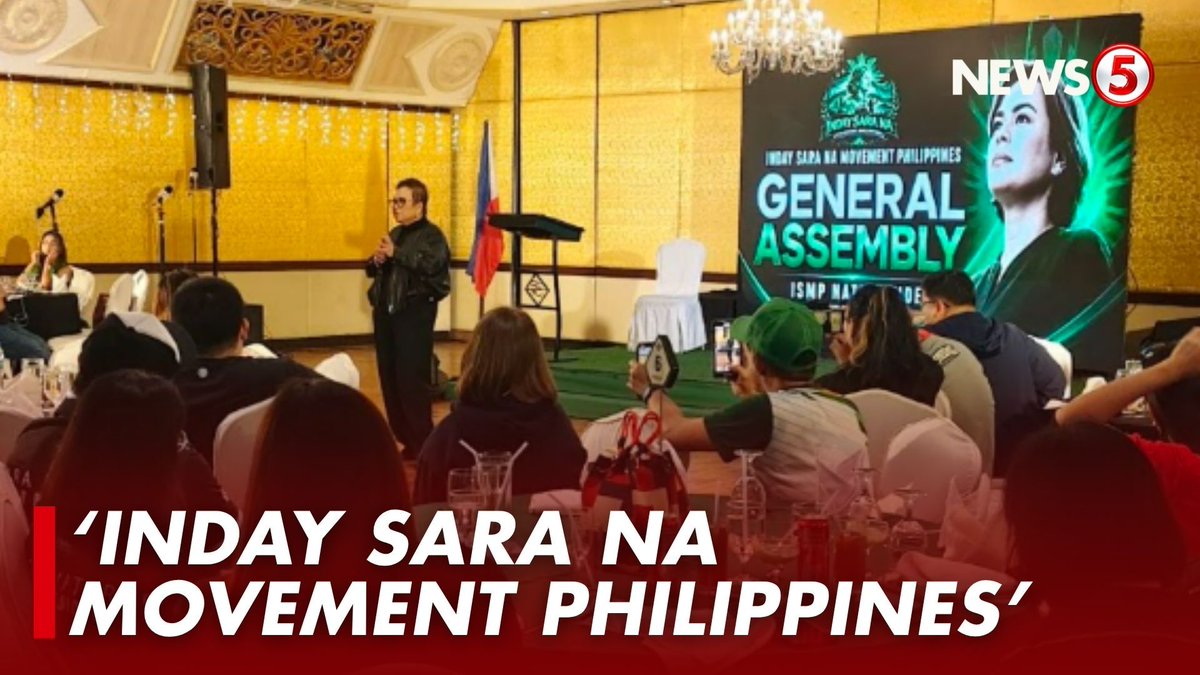 'INDAY SARA NA MOVEMENT PHILIPPINES' Nagsama-sama ang mga tagasuporta ni Vice Pres. Sara Duterte para sa general assembly ng grupong "Inday Sara Na Movement Philippines" sa San Juan City ngayong Miyerkules, Sept. 9.