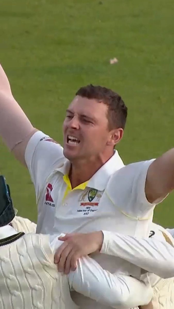 Who could ever forget this Ashes retention 🥹🏆 Seven years on now from Hazlewood's iconic LBW in Manchester 🙌 #cricket #JoshHazlewood #Ashes