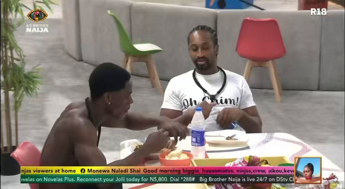 Chimsom finally congratulates Tram for winning HOH 😅 Credit : BBNaija #Bbnaija