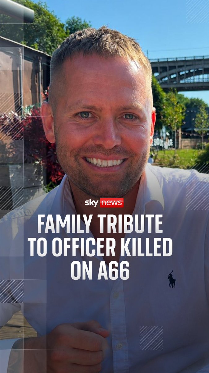 Chair of the Cleveland Police Federation reads a statement from the family of PC Matthew Blades. PC Matthew Blades was killed on the A66 in a head-on collision with a vehicle being driven in the wrong direction.