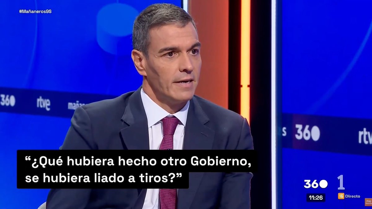 ¿Qué hubiera hecho otro Gobierno? ¿Se hubiera liado a tiros contra niños, niñas, jóvenes? Me parece de una gravedad extrema. La respuesta de las Fuerzas y Cuerpos de Seguridad del Estado fue inteligente y yo, por supuesto, la avalo.