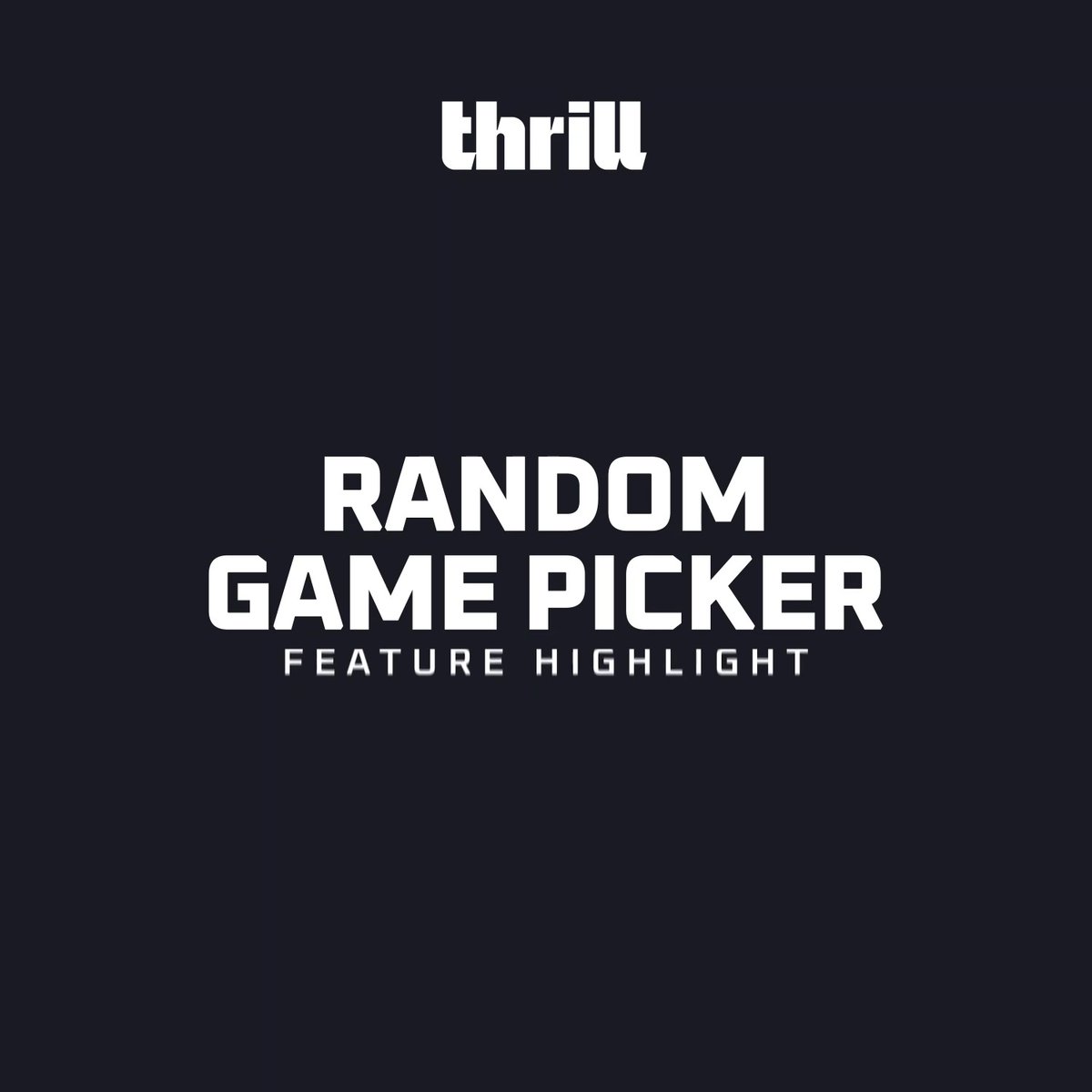 Can’t decide what to play? Try a Random Pick! 🎲 Use our Random Game Picker to find your next game by provider, feature, or volatility. 🎁 10 lucky winners × $10 Post a screenshot of the first game you get + your Thrill username to enter!