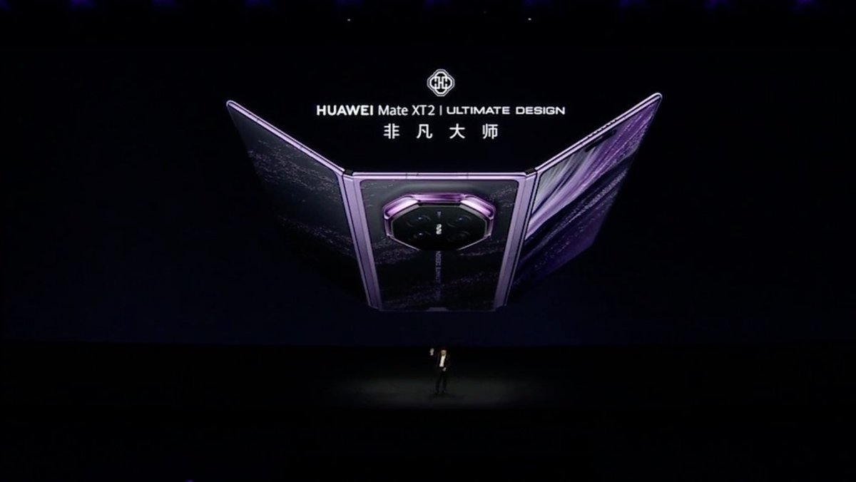 At HUAWEI Mate XT 2 | ULTIMATE DESIGN and All-Scenario Product Launch, Huawei unveiled the new tri-fold HUAWEI Mate XT 2 featuring Kirin 9050 Pro, the world's first chip with LogicFolding architecture based on τ Scaling Law. The phone debuts the new HarmonyOS 7. Watch highlights!