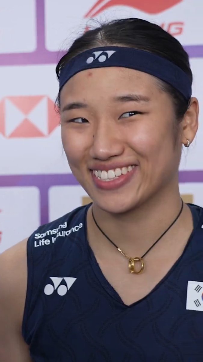 An Se Young 🇰🇷 when told about her China Masters record. 😄 #BWFWorldTour #ChinaMasters2026