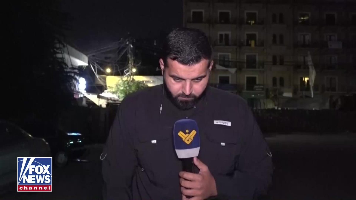 WATCH: A Lebanese reporter for a Hezbollah-controlled TV station runs for cover as an explosion erupts behind him after an Israeli missile strike targets "terrorist infrastructure." Al-Manar TV correspondent Ali Chbib and cameraman Mohammad Berjawi were wounded in the Israeli strike on the southern Lebanese town of Nabatieh al-Fawqa. The Israeli military says, "the IDF is aware of reports that a journalist in the vicinity of the terrorist infrastructure was harmed during the strike. The IDF does not target uninvolved individuals or journalists under any circumstances." The IDF says its targets included what it described as Hezbollah weapons storage facilities and a command center inside a building previously used as a hospital. Lebanon's health ministry says 11 people, including two women, were killed in Israeli strikes across southern Lebanon Sunday.