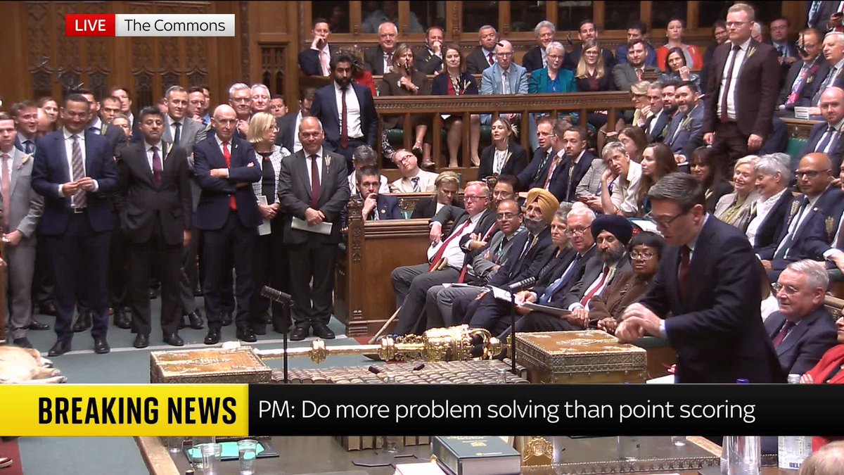 Andy Burnham: 'We will always stand with the underdog... that is leadership on the world stage.' The PM praises his government's decision to announce sanctions on imports from illegal settlements in the West Bank.