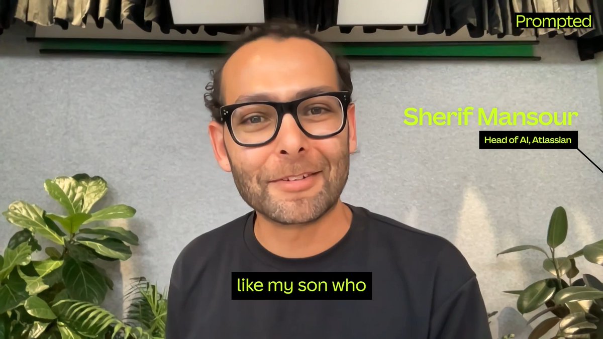 What happens when the next generation grows up building with AI from day one? ⚡️ Atlassian Head of AI Sherif Mansour (Sherif Mansour) shares with Cam Adams (Cameron Adams) why AI-native talent could be the most valuable hire for businesses today. 🎙️ #PromptedPodcast: